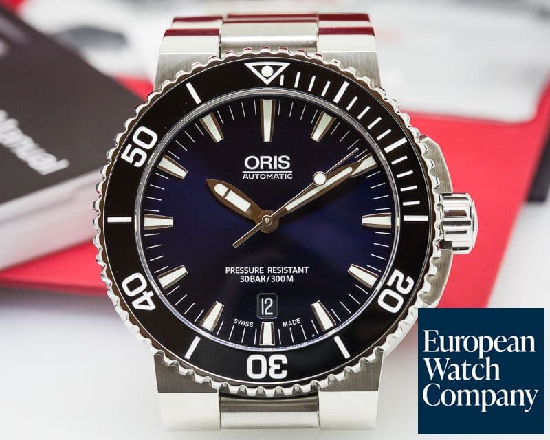 Image of Oris Aquis Date Blue Dial SS / SS 