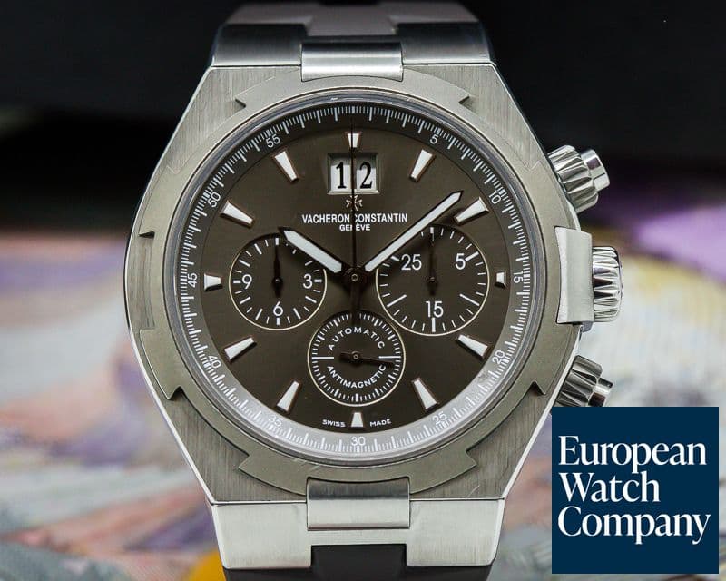 Image of Vacheron Constantin Overseas Chronograph SS Gray Dial / Rubber 