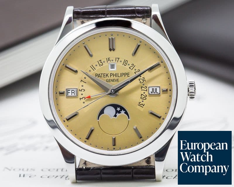 Image of Patek Philippe Retrograde Perpetual Calendar Platinum Bronze Dial