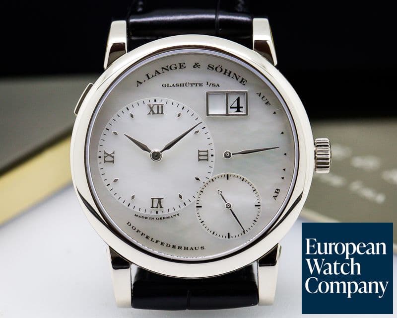 Image of A. Lange and Sohne Lange 1 White Gold Mother of Pearl Dial