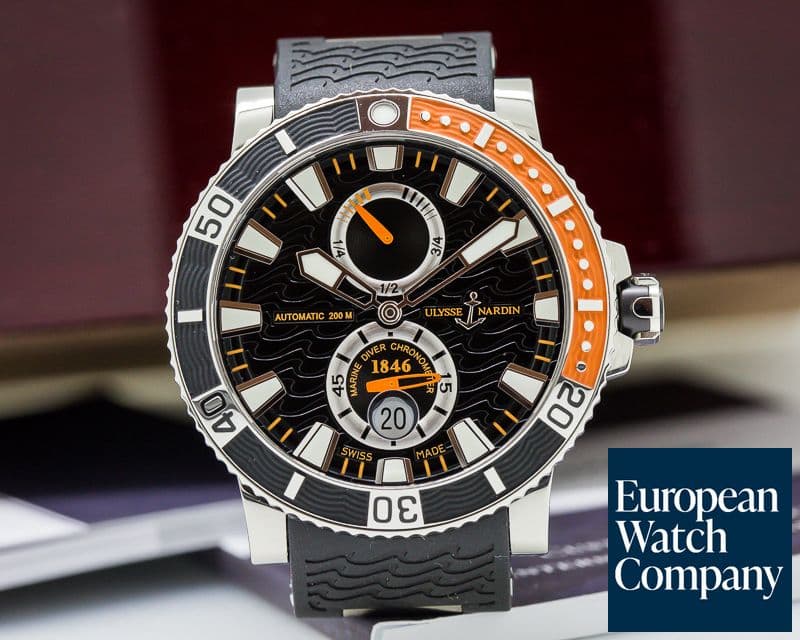 Image of Ulysse Nardin Marine Diver Black Titanium / Rubber