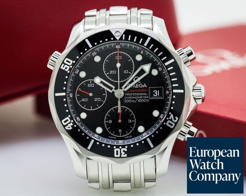 Image of Omega Seamaster Chronograph SS/SS Black Dial 41.5MM