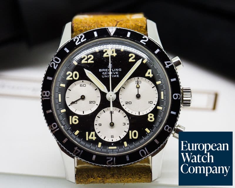 Image of Breitling Vintage Unitime AVI 24-HR Dial RARE & PRISTINE 