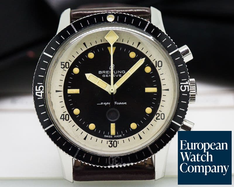 Image of Breitling Vintage Breitling Superocean "Slow Counter" Chronograph SS *CLEAN*
