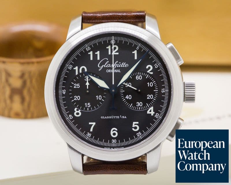 Image of Glashutte Original Senator Navigator Chronograph SS / Strap