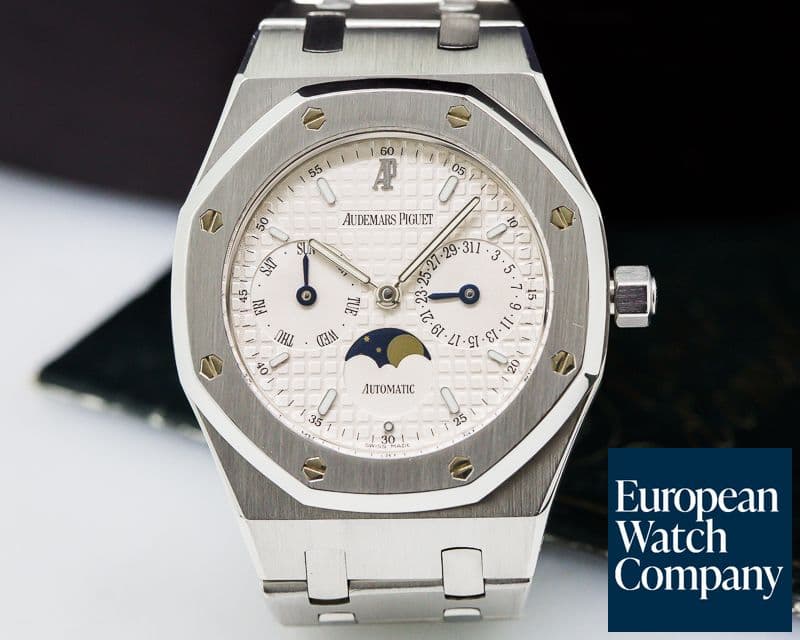 Image of Audemars Piguet Royal Oak Day Date Moon SS/SS White