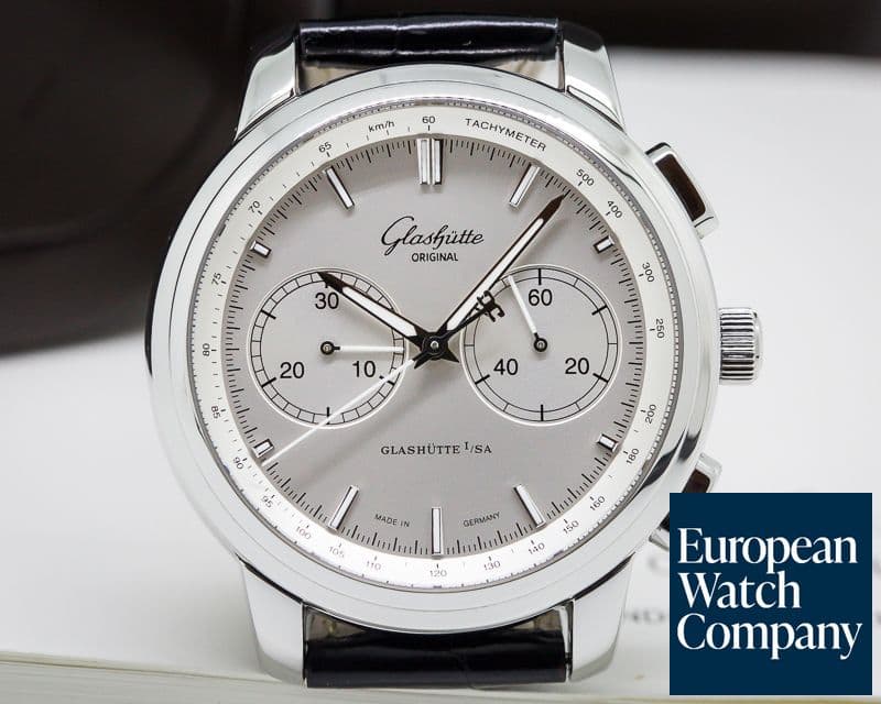 Image of Glashutte Original Senator Chronograph XL SS
Silver Dial