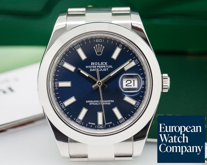 Image of Rolex Datejust II SS Blue Dial 
