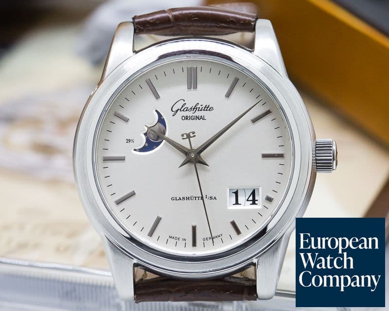 Image of Glashutte Original Senator Moon Steel 
