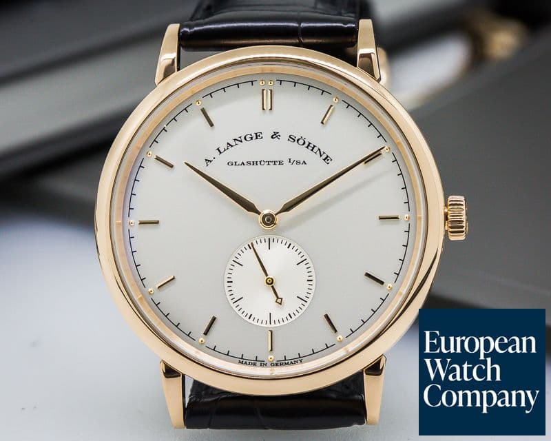 Image of A. Lange and Sohne Saxonia Manual Wind 18K Rose Gold 