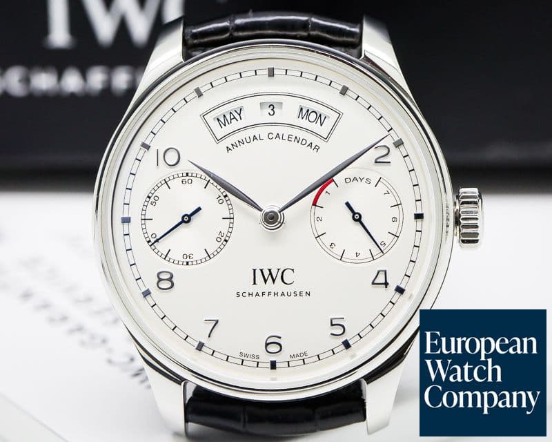 Image of IWC Portuguese Annual Calendar SS Silver Dial