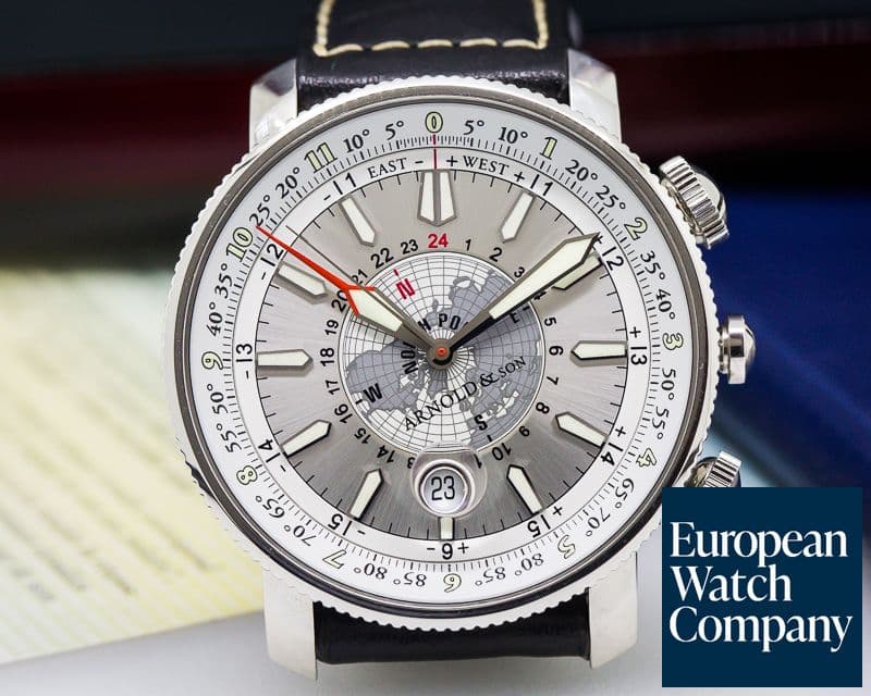 Image of Arnold & Son Longitude II SS / Silver Dial 