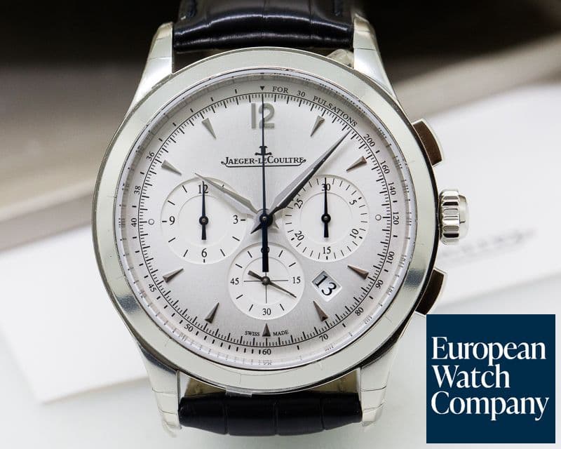 Image of Jaeger LeCoultre Master Chronograph SS Silver Dial UNWORN 
