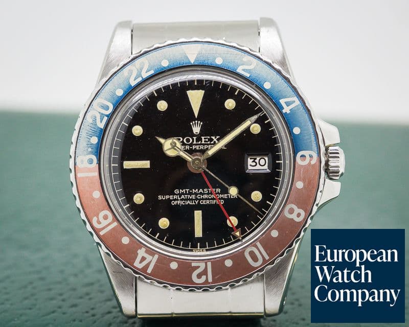 Image of Rolex Vintage GMT Master Gilt Chapter Ring Dial PCG Case RARE + CLEAN