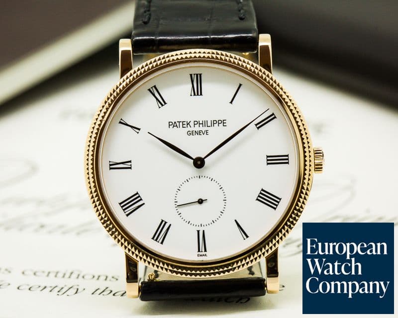 Image of Patek Philippe Calatrava 18K Rose Gold Enamel Dial