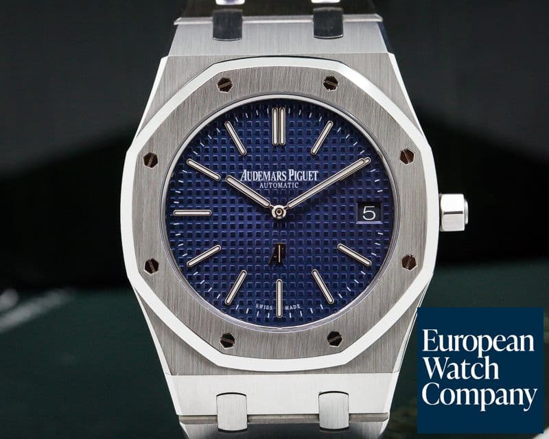 Image of Audemars Piguet Royal Oak Extra Thin Blue Dial SS