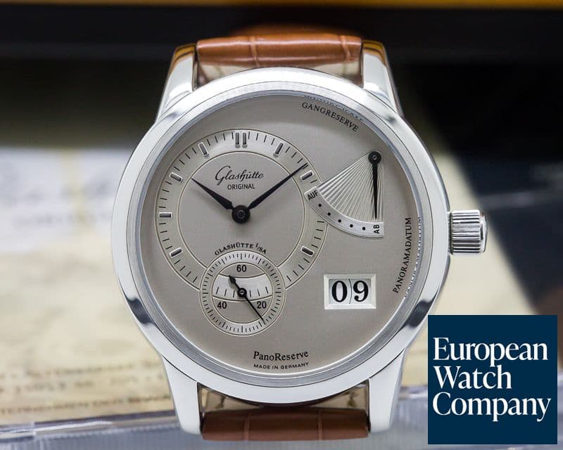 Image of Glashutte Original PanoReserve SS Manual Wind Silver Dial 39MM