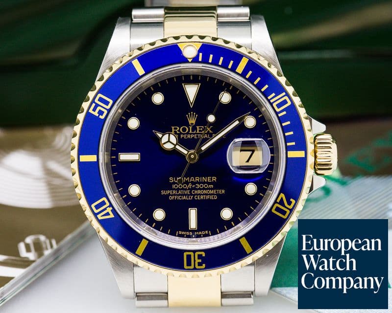 Image of Rolex Submariner Blue Dial SS / 18K
