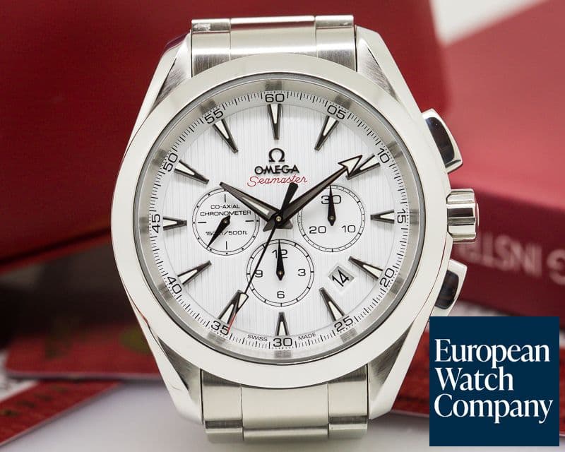 Image of Omega Aqua Terra Chronograph Silver Dial 