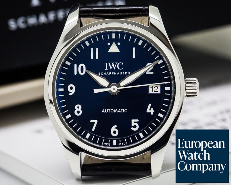 Image of IWC Pilot 36mm Blue Dial SS 