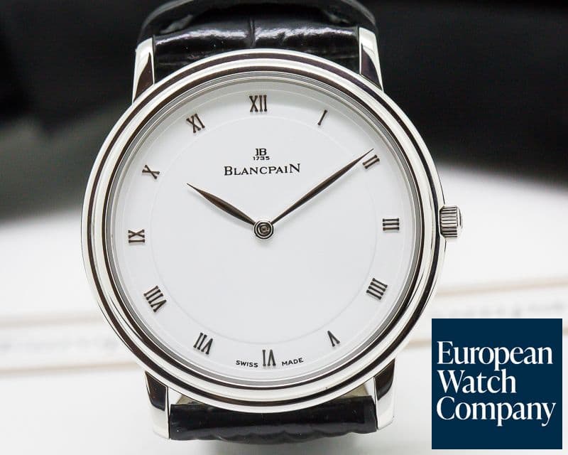 Image of Blancpain Villeret Ultra Slim SS White Dial Manual Wind 
