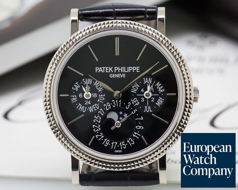 Image of Patek Philippe Perpetual Calendar Black Dial 18K White Gold