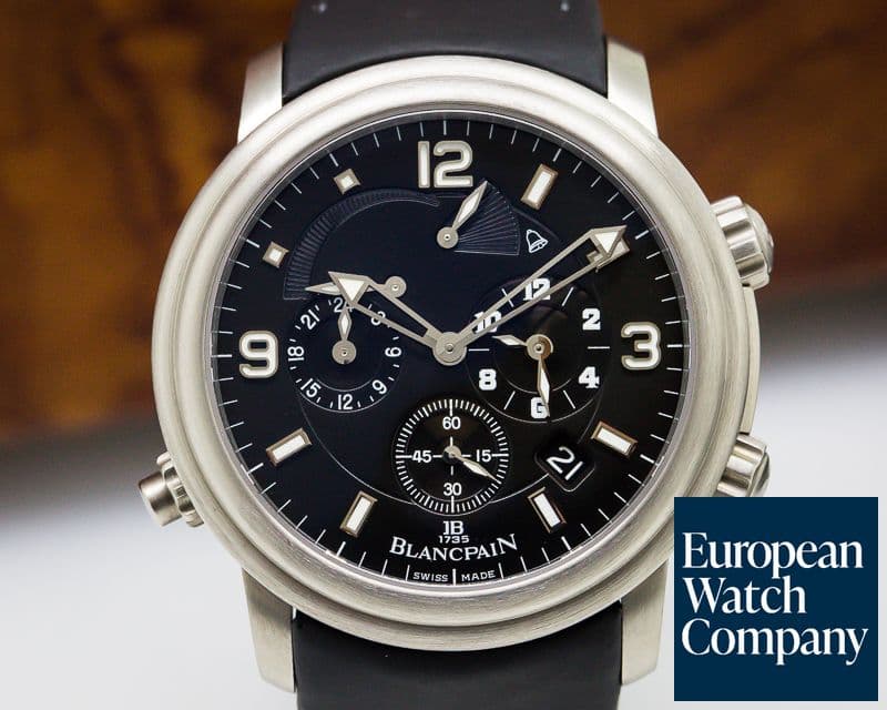 Image of Blancpain Leman Alarm GMT Titanium / Strap