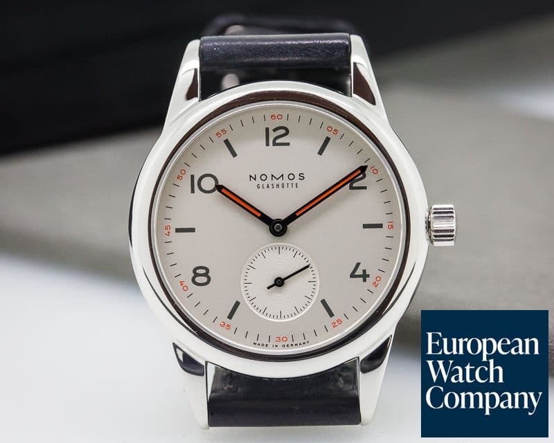 Image of Nomos Club Manual Wind Silver Dial SS / Leather