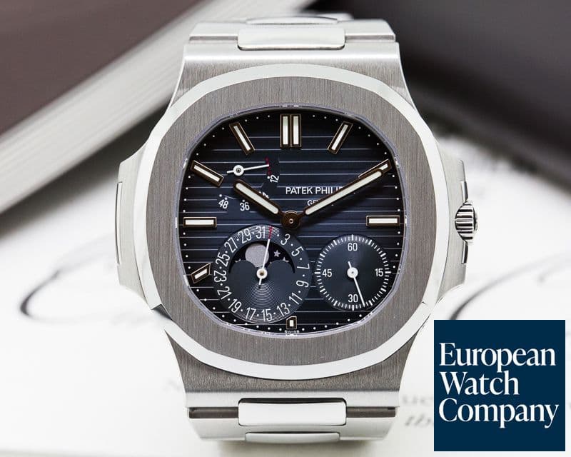 Image of Patek Philippe Jumbo Nautilus Moonphase Power Reserve SS