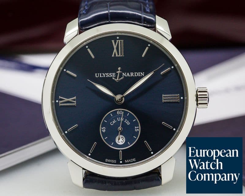 Image of Ulysse Nardin Classico Small Second Automatic Blue Dial SS UNWORN