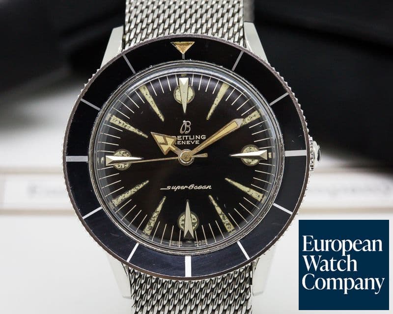 Image of Breitling Vintage Super Ocean 1004 Circa 1959 + Original Bracelet