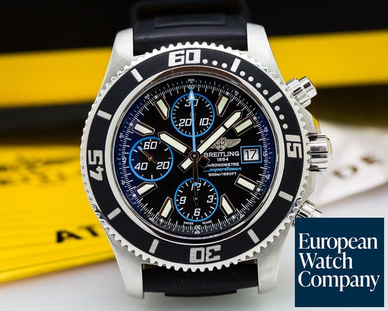 Image of Breitling SuperOcean Chronograph II Blue Accents SS / Rubber 