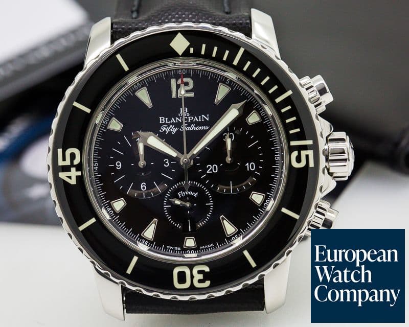 Image of Blancpain Fifty Fathoms Chronograph SS / Kevlar 