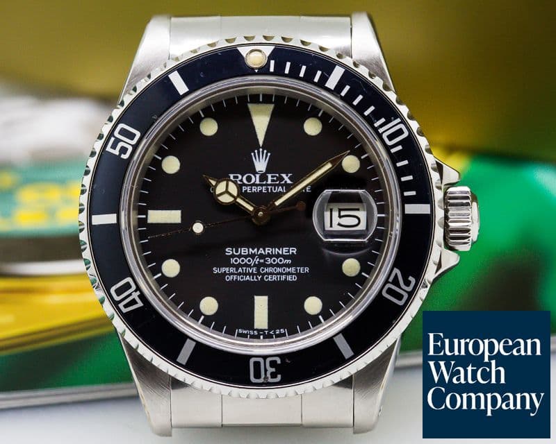 Image of Rolex Submariner Black Matte Dial SS / SS With Box