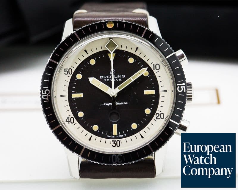 Image of Breitling Vintage Breitling Superocean "Slow Counter" Chronograph RARE