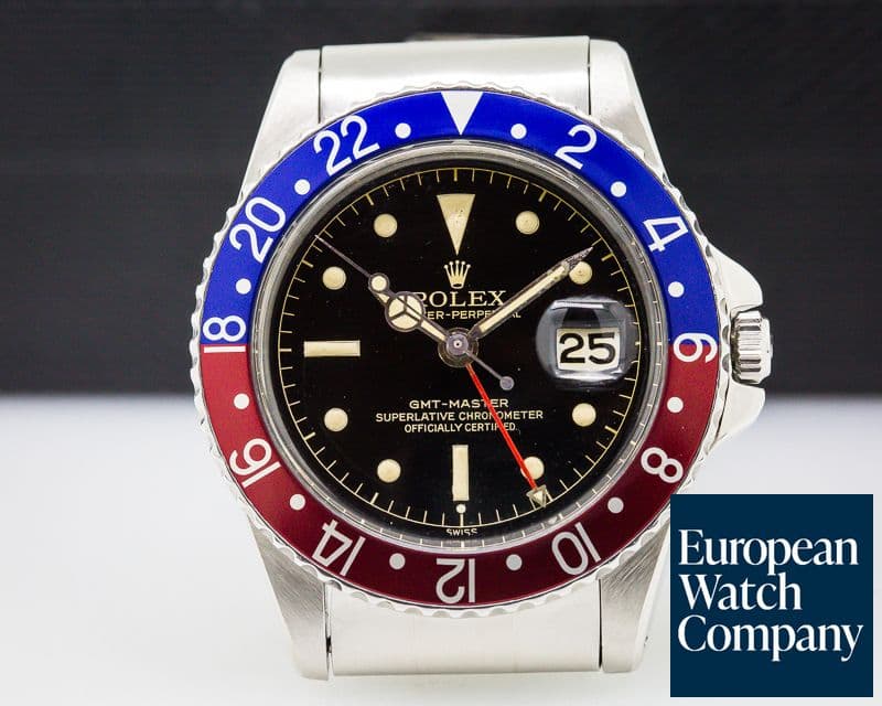 Image of Rolex Vintage GMT Master Gilt Chapter Ring Exclamation GLOSSY + CLEAN