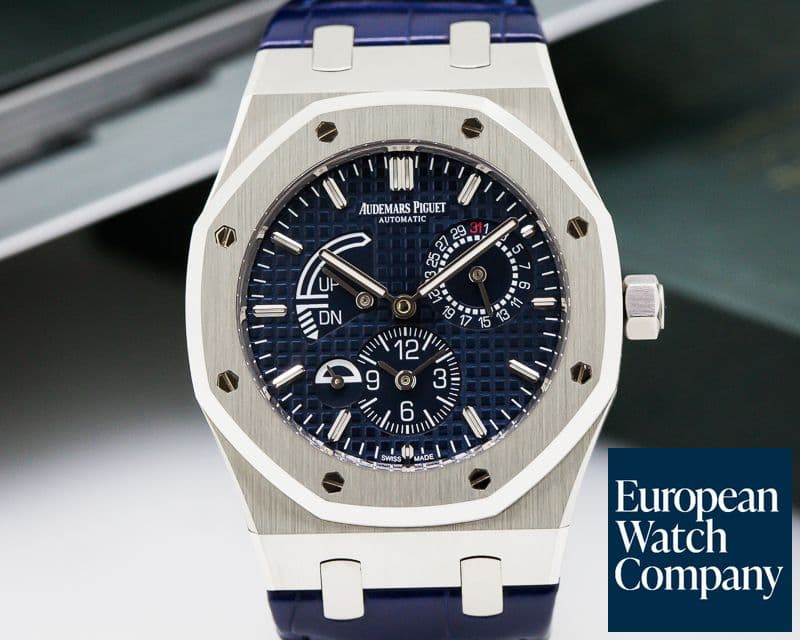 Image of Audemars Piguet Royal Oak Dual Time SS / Strap Blue Dial 