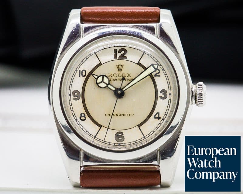 Image of Rolex Vintage Bubbleback Circa 1946 SS 