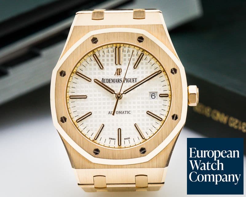 Image of Audemars Piguet Royal Oak Automatic 18K Rose Gold / Rose Bracelet 