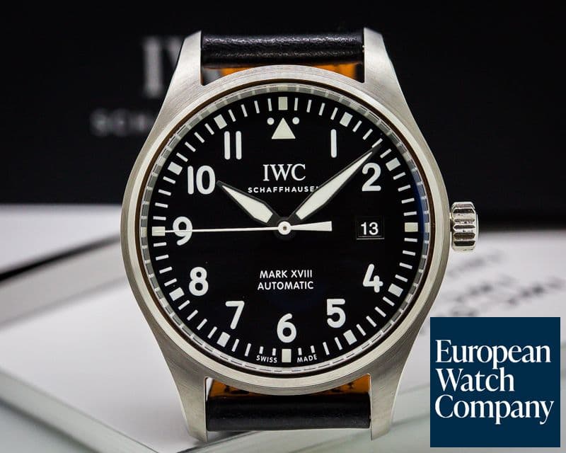 Image of IWC Mark XVIII Black Dial SS 