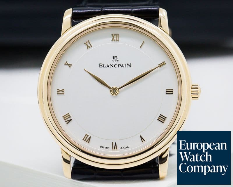 Image of Blancpain Villeret Ultra Slim "Off Center Caliber 71" 18K Rose Gold