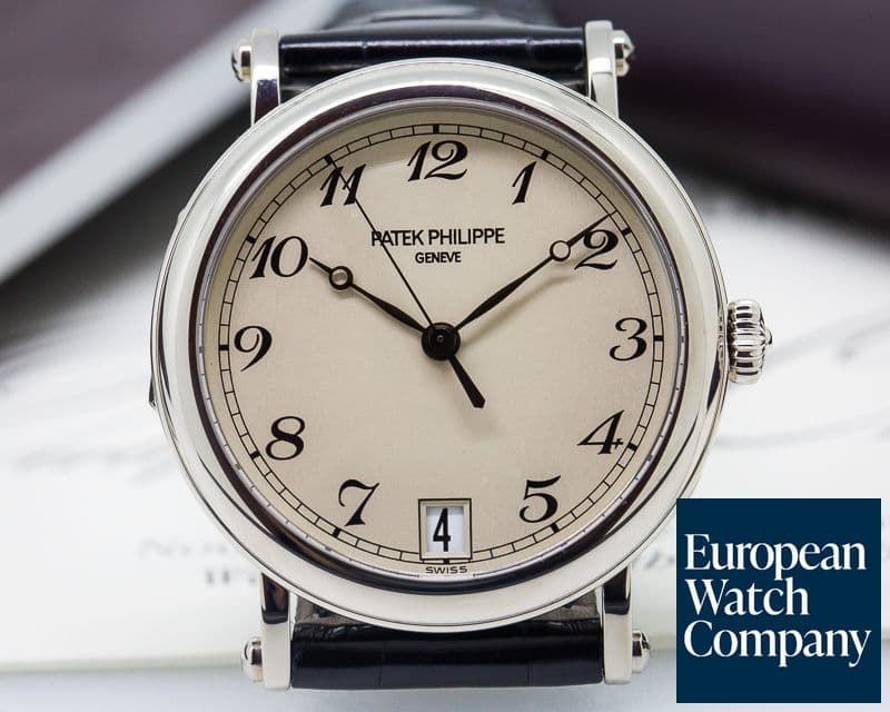 Image of Patek Philippe Calatrava Officers Case 18K White Gold