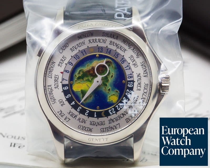 Image of Patek Philippe World Time Enamel Dial 18K White Gold SINGLE SEALED