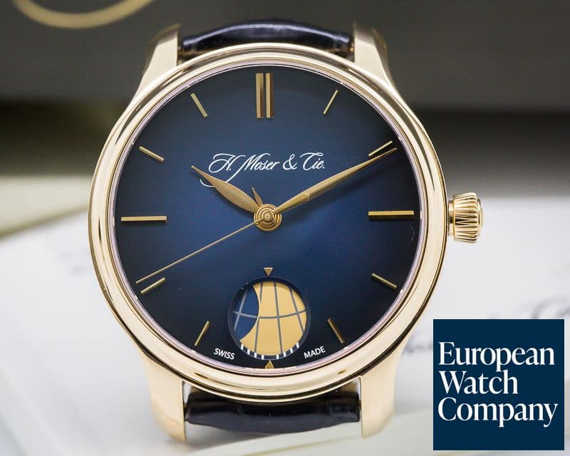 Image of H. Moser & Cie Endeavour Perpetual Moon 18k Rose Gold 