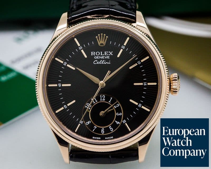 Image of Rolex Cellini Dual Time 18K Rose Gold 