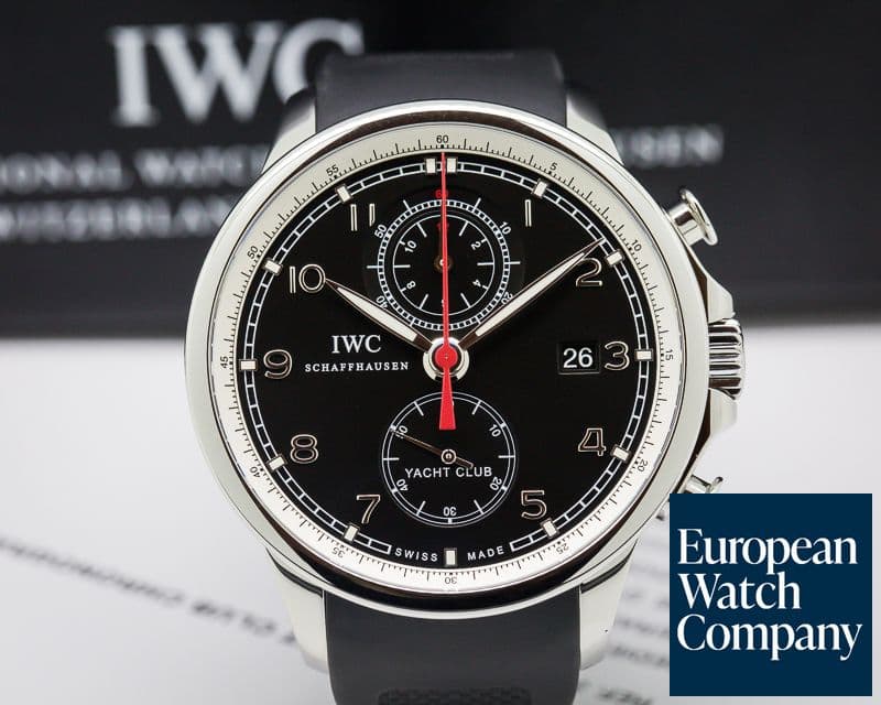 Image of IWC IWC Portuguese Yacht Club Flyback SS Black Dial