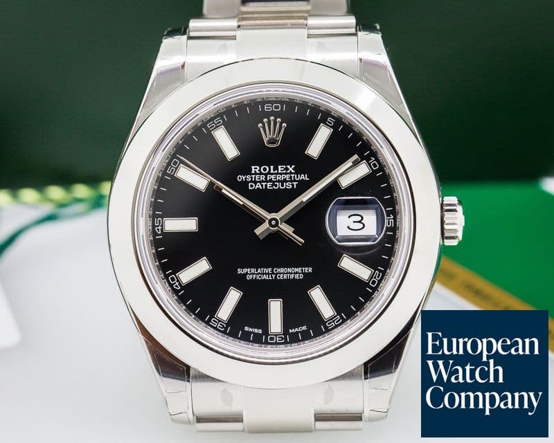 Image of Rolex Datejust II SS Black Dial UNWORN 