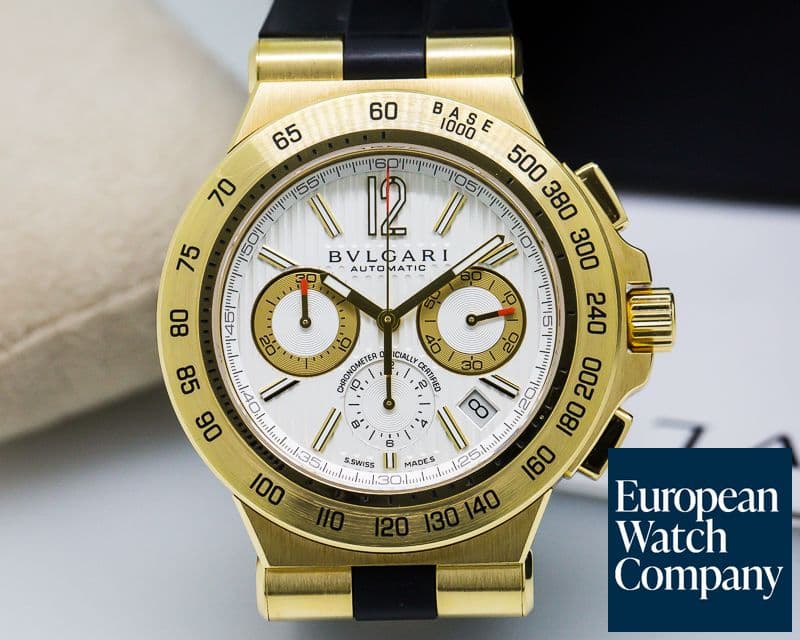 Image of Bulgari Bulgari Diagono Professional Chronograph 18K Yellow Gold 