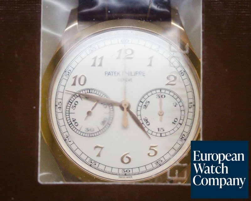 Image of Patek Philippe Chronograph 18K Rose Gold Silver Dial UNWORN