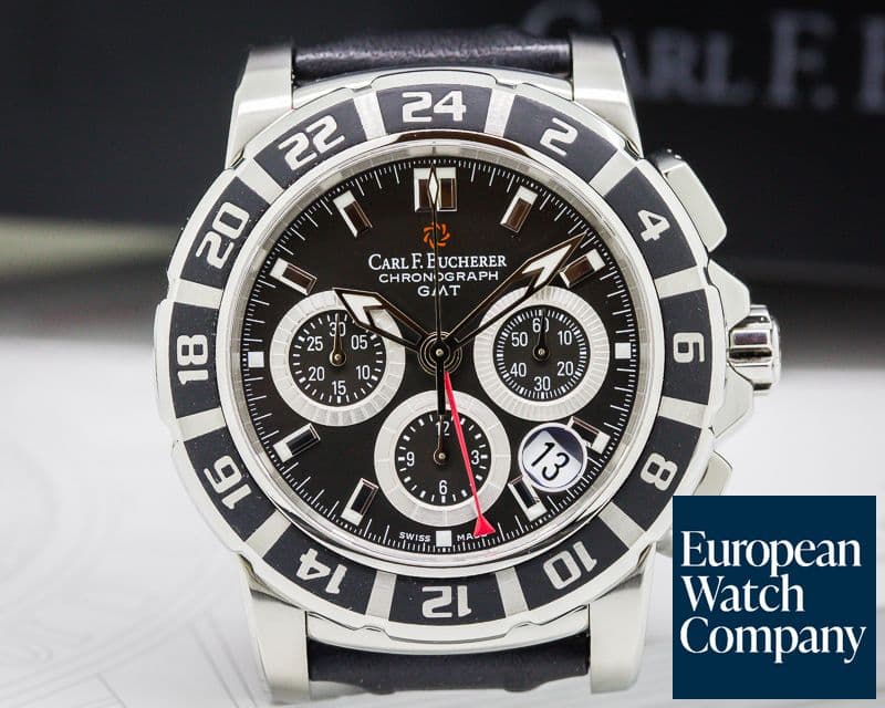 Image of Bucherer Patravi Travelgraph SS Black Dial 